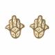 STERLING GOLD STUDS HAMSA