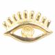 STERLING GOLD STUDS EVIL EYE 1