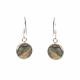 LARGE ABALONE SILVER EARRINGS