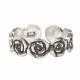 SILVER ROSES TOE RING