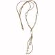 SQUARE PEARL TASSEL NECKLACE 4